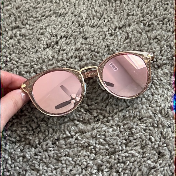American Eagle Outfitters Accessories - American Eagle Mirrored Pink Glitter Sunglasses